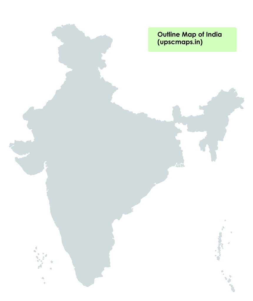 Outline Map of India